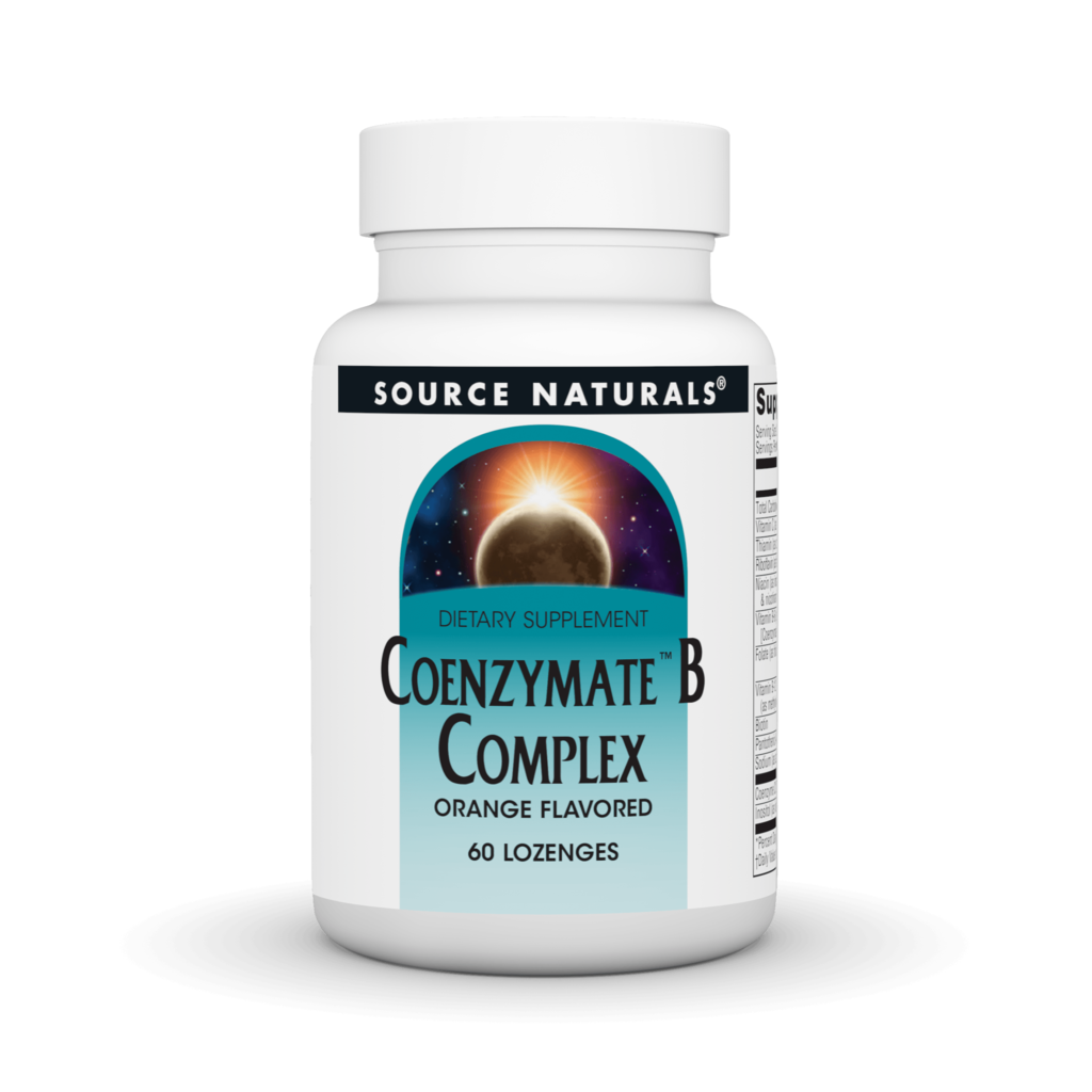 Коензим вітаміну B (комплекс), Source Naturals Coenzymate B Complex, 60 пастилок (апельсин)