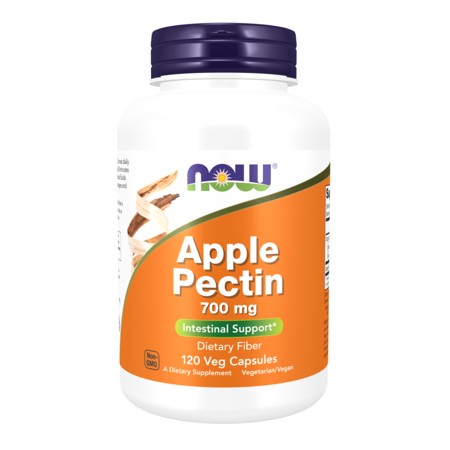 Яблучний пектин, Now Foods Apple Pectin, 700 мг, 120 вегетаріанських капсул