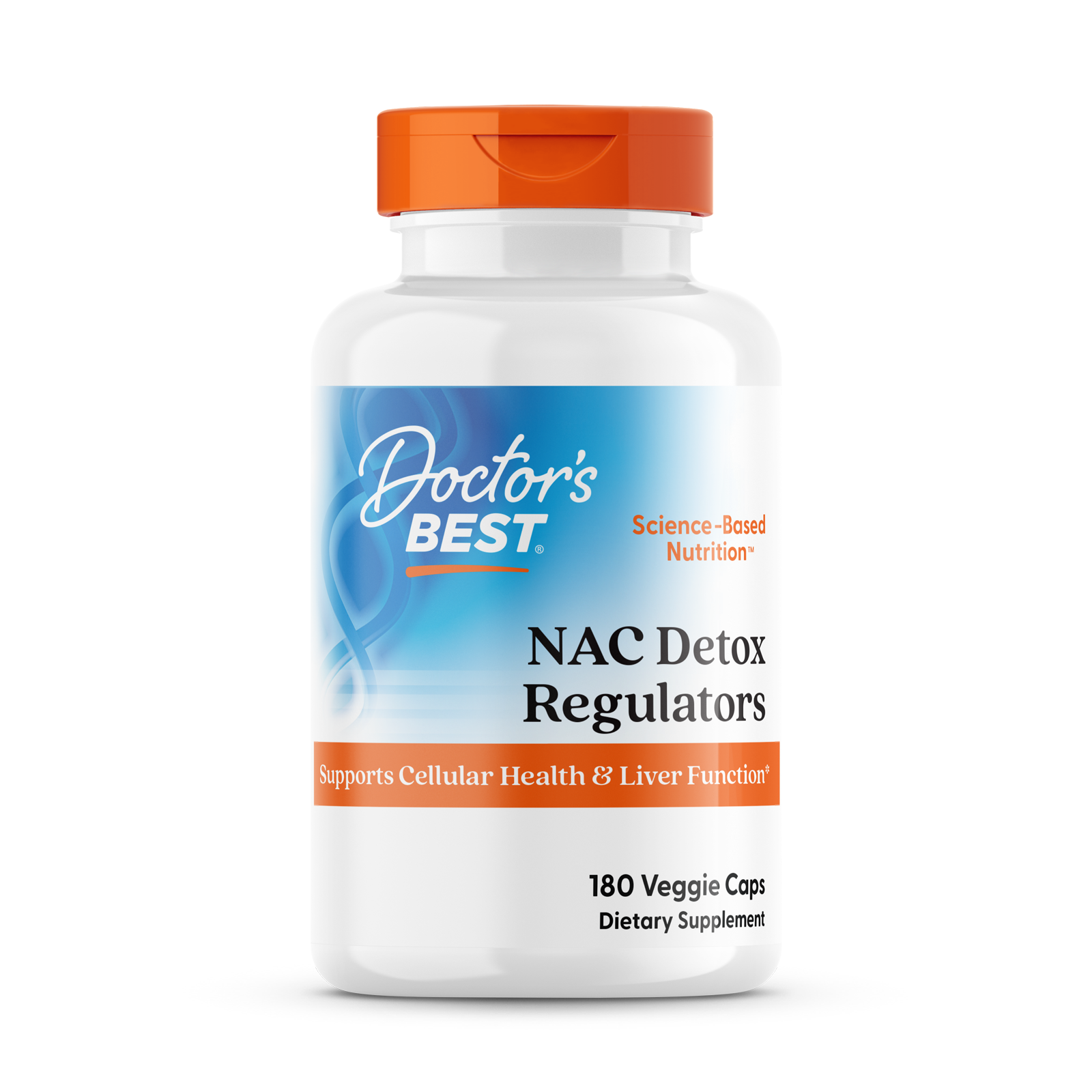 Ацетилцистеїн, NAC Detox Regulators, Doctor's Best, 180 капсул