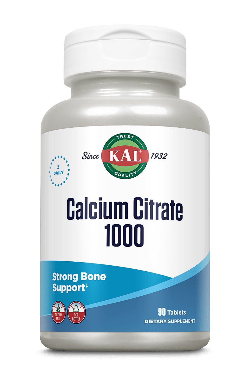 Цитрат кальцію, Kal Calcium Citrate, 1000 мг, 90 таблеток
