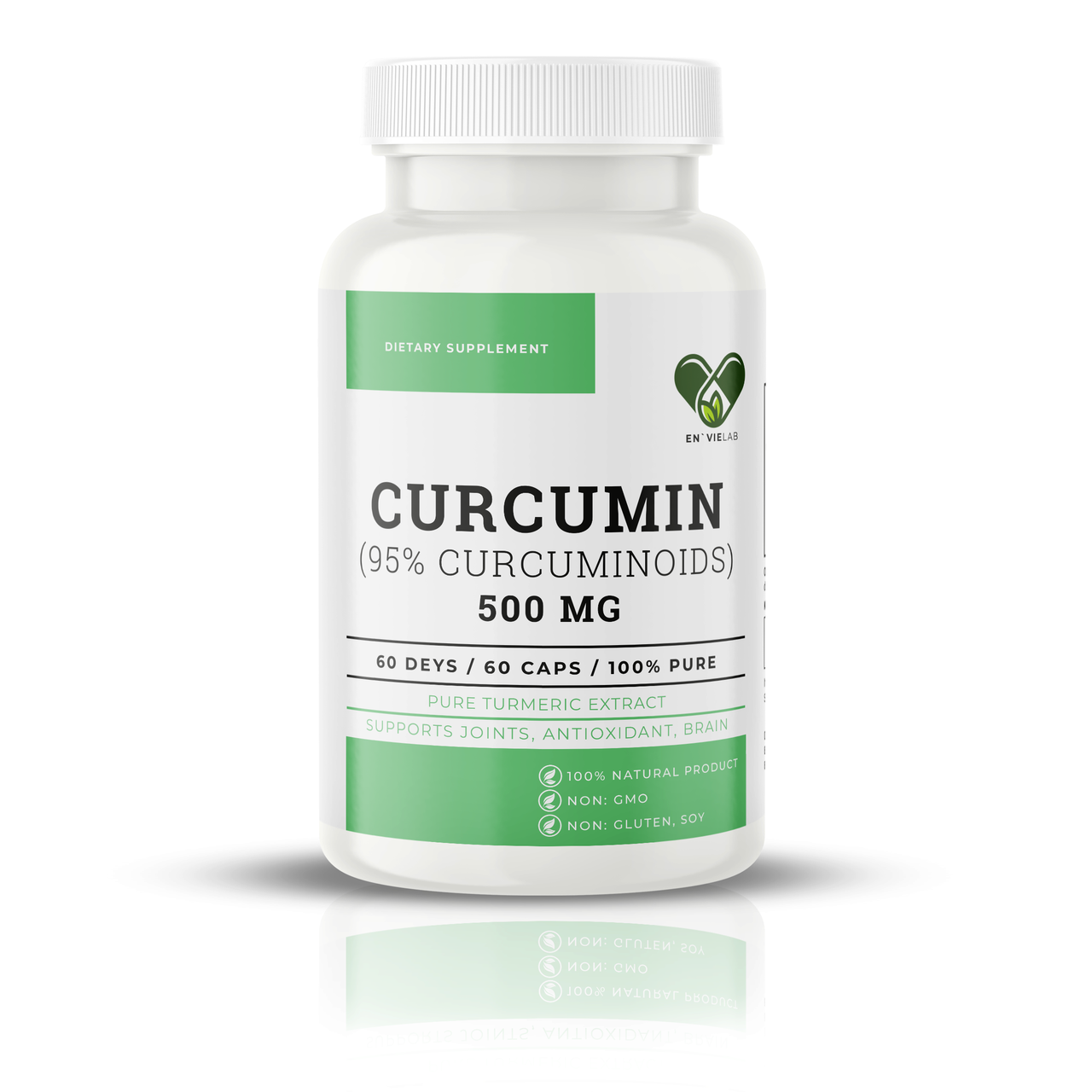 Куркумін, EN`VIE LAB Curcumin Extract, 500 мг, 60 капсул