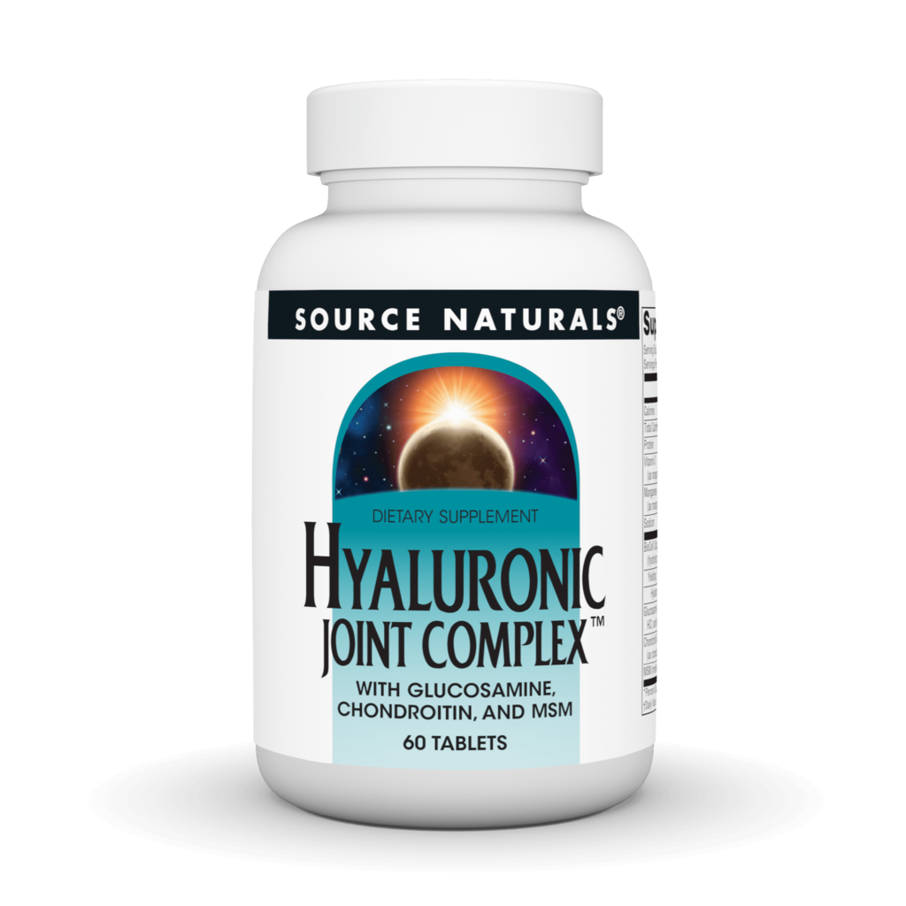 Гіалуронова кислота з глюкозаміном та хондроїтином, Source Naturals Hyaluronic Joint Complex, 60 таблеток