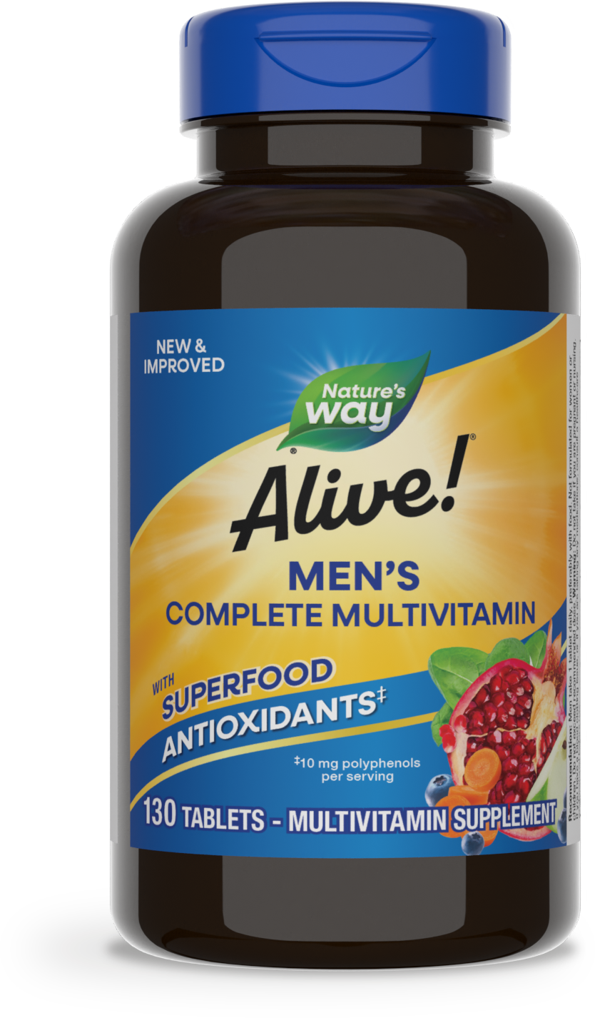 Мультивітаміни для чоловіків, Nature's Way Alive! Men's Complete Multivitamin, 130 таблеток
