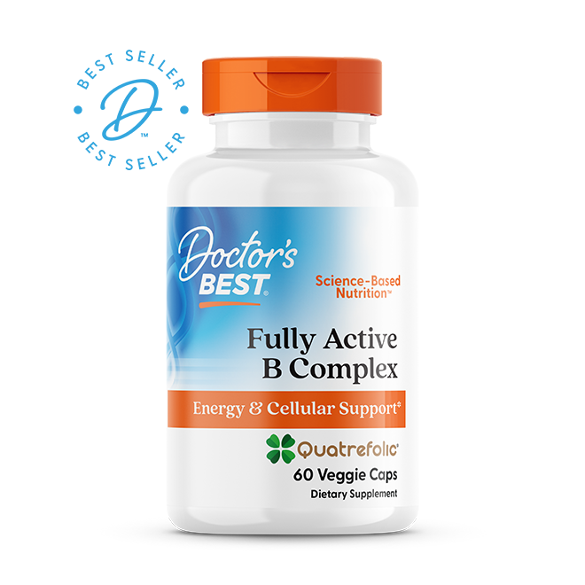 Вітаміни групи B, Doctor's Best Fully Active B Complex, 60 вегетаріанських капсул