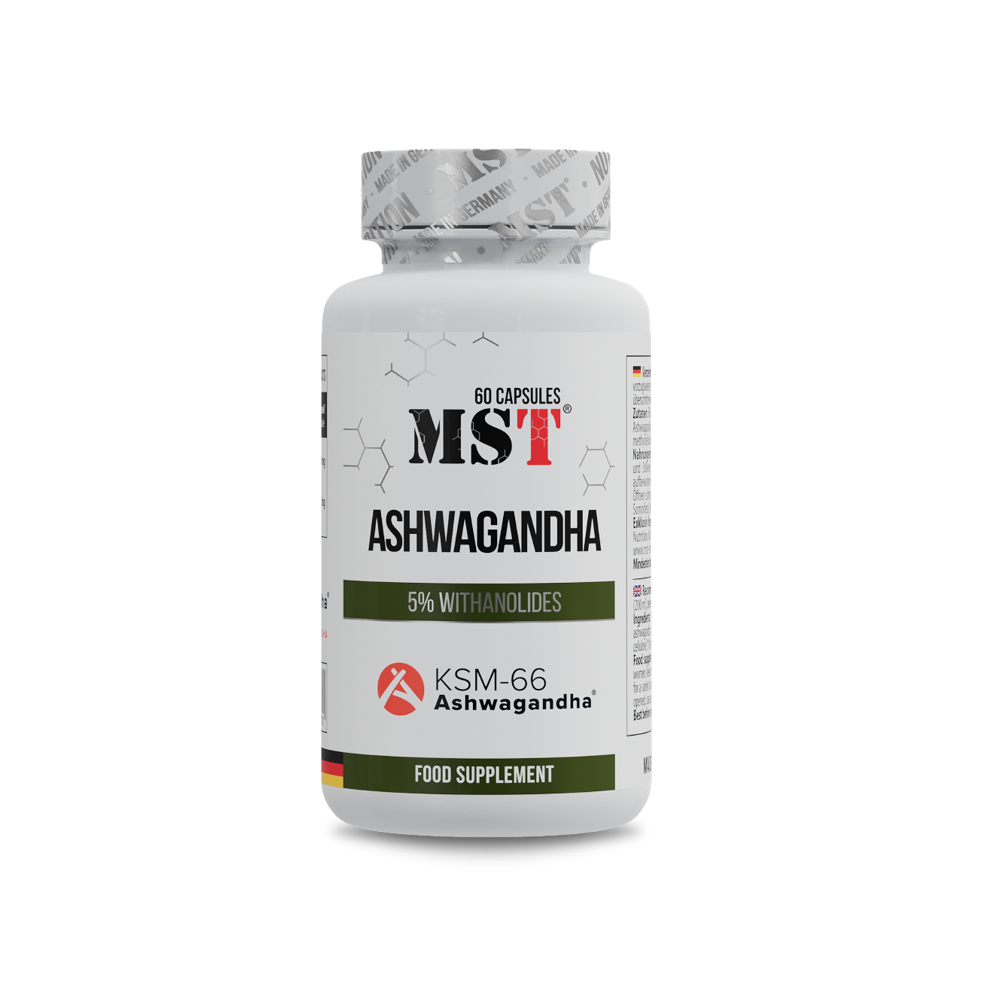 Ашваганда, MST Ashwagandha, 60 капсул