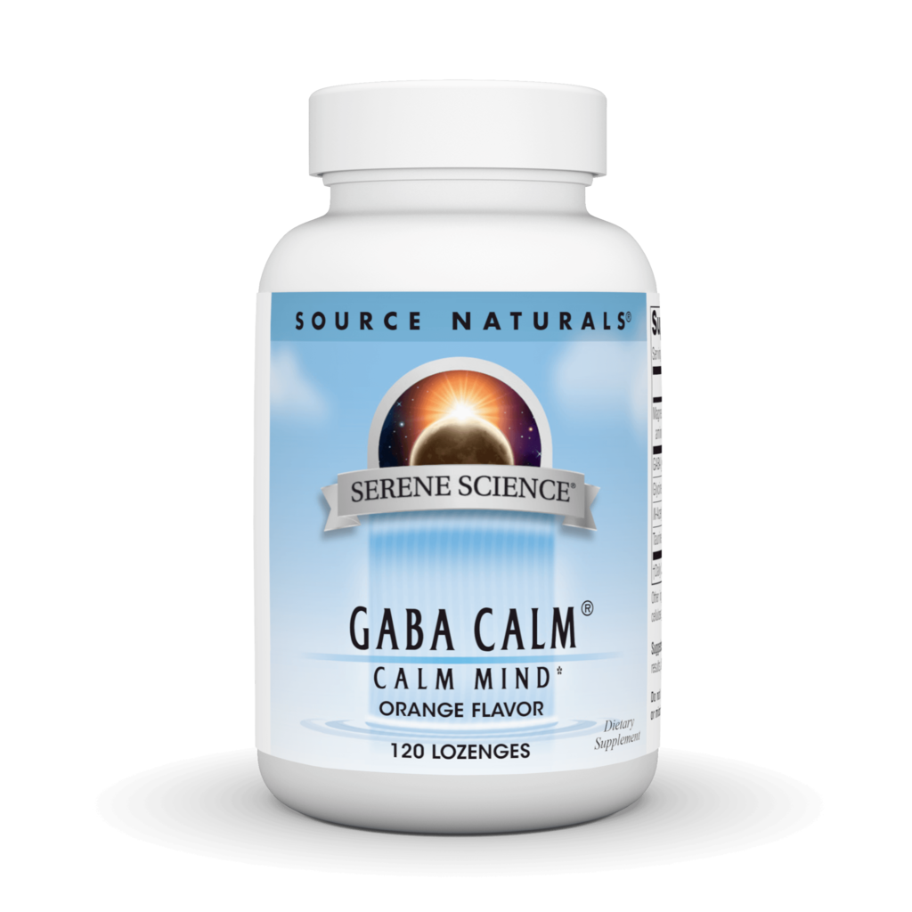 ГАМК для розслаблення та спокою, Source Naturals GABA Calm Serene Science, 120 таблеток (Апельсин)