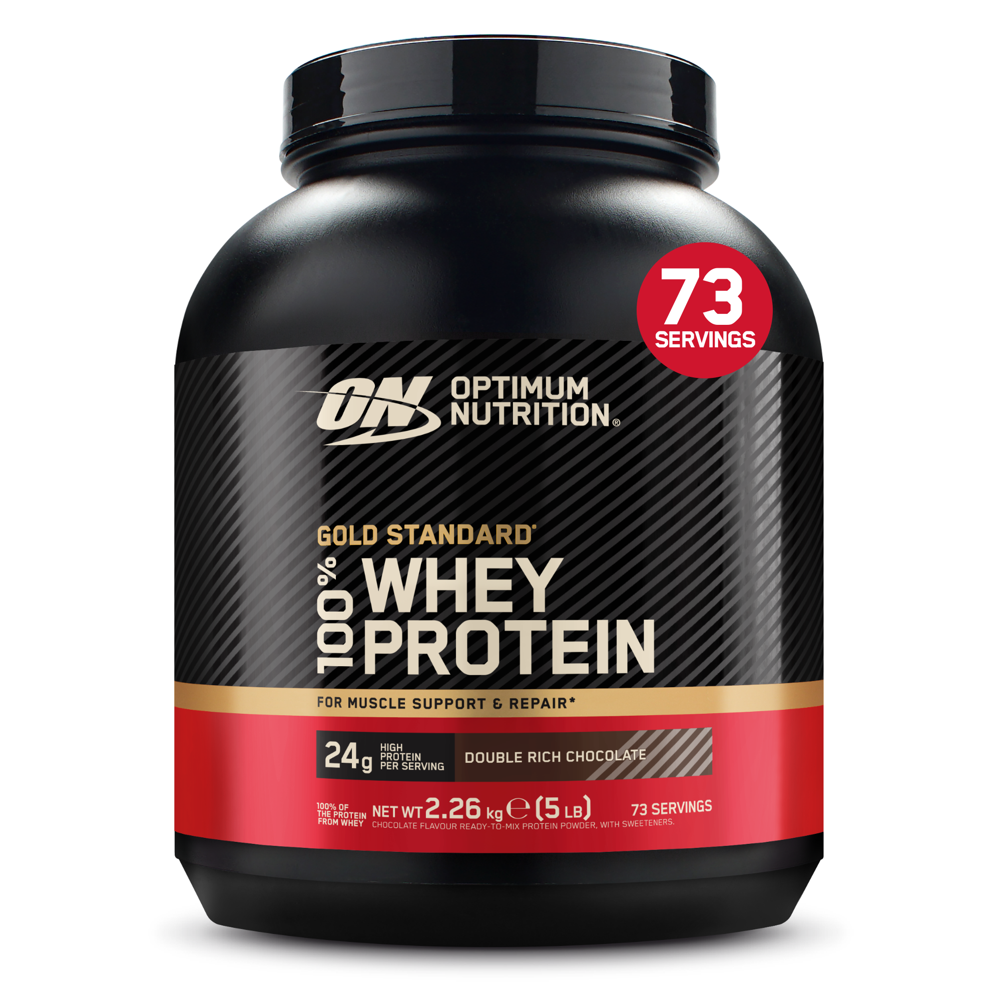Optimum Nutrition 100% Whey Gold Standard (2,3 kg, double rich chocolate)