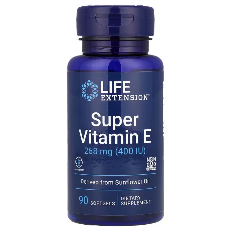 Вітамін E, Life Extension Super Vitamin E, 268 мг, 90 м'яких капсул