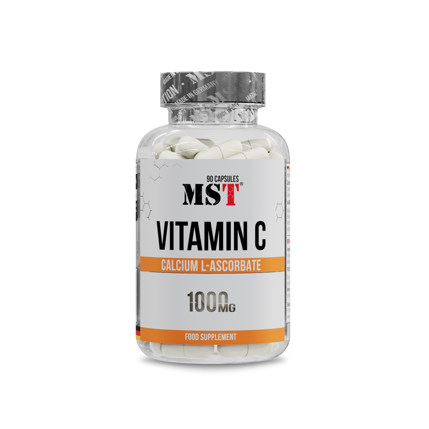 Вітамін C, MST Vitamin C Calcium L-Ascorbate, 1000 мг, 90 капсул