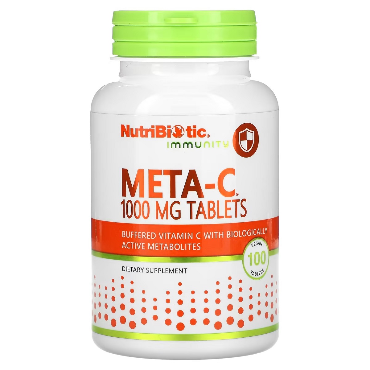 Буферизований вітамін С з метаболітами, NutriBiotic Meta-C Immunity, 1000 мг, 100 таблеток