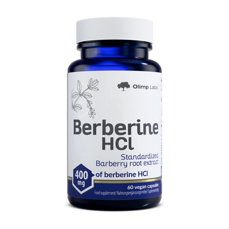 Берберин, Olimp Nutrition Berberine HCL 400 mg Barberry Root Extract, 60 вегетаріанських капсул