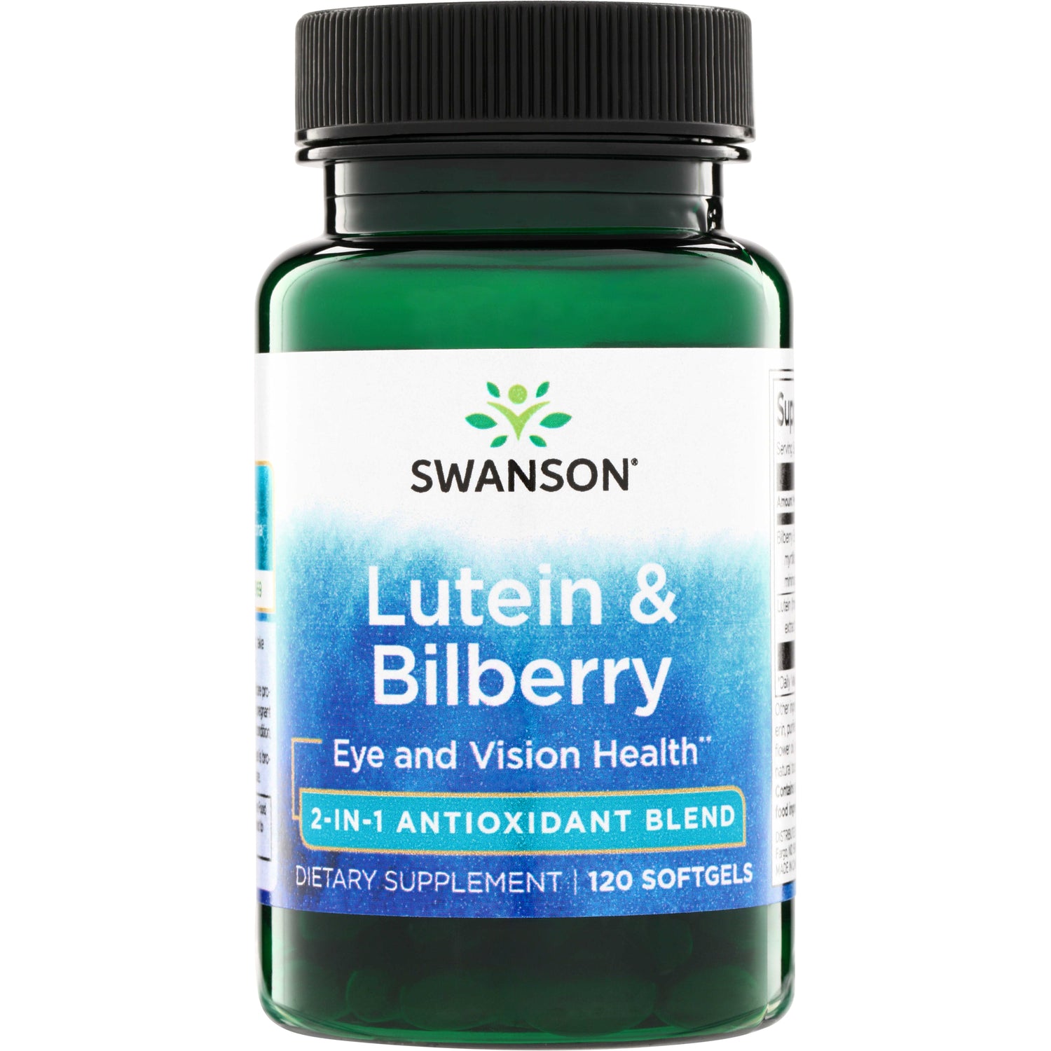 Лютеїн та чорниця, Swanson Lutein & Bilberry, 120 м'яких капсул