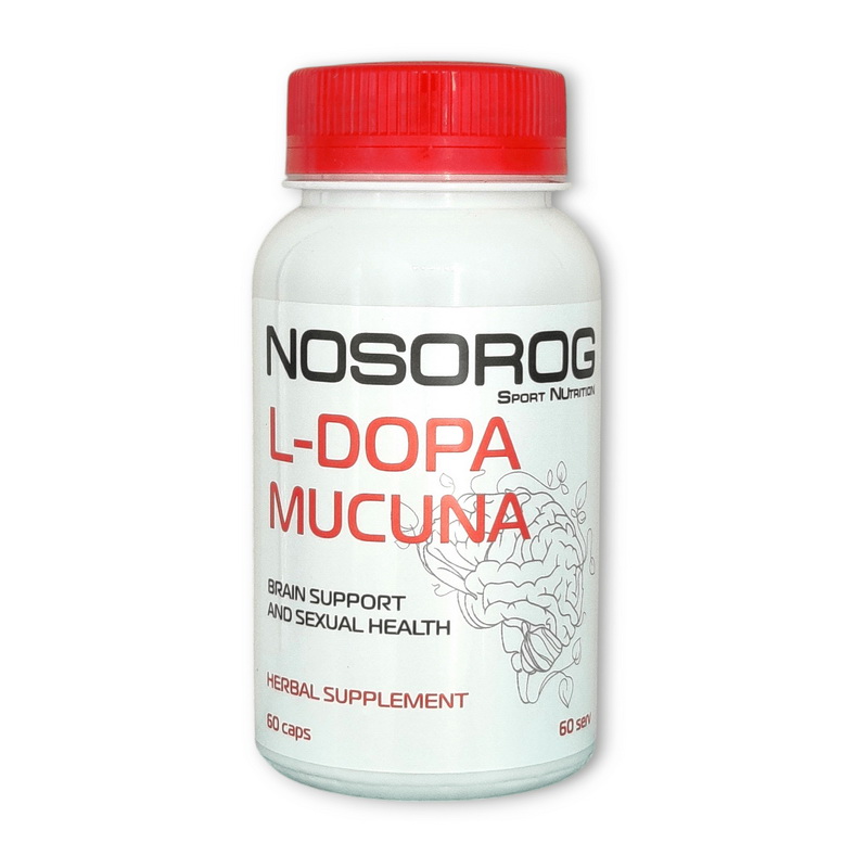 L-допа з мукуни, NOSOROG L-Dopa Mucuna, 60 капсул