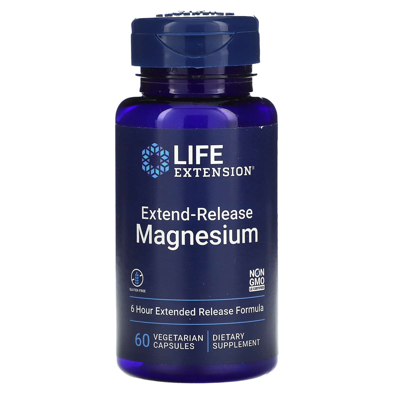 Магній з пролонгованим вивільненням, Life Extension Extend-Release Magnesium, 250 мг, 60 вегетаріанських капсул