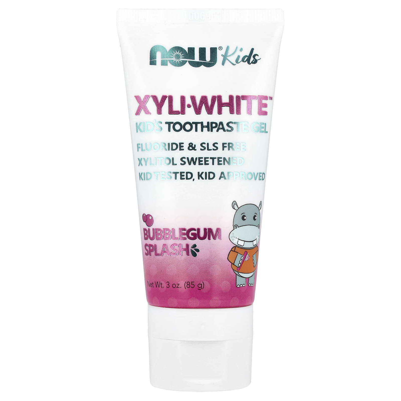 Дитячий зубний гель, Now Foods Xyli White kids toothpaste gel, 85 г (Жувальна гумка)