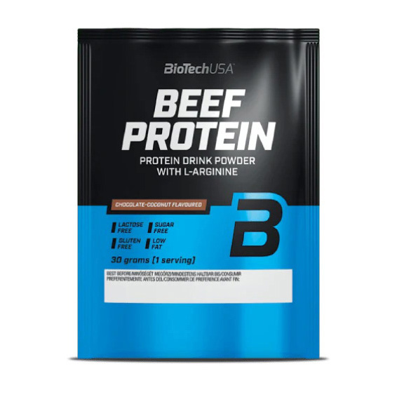 Яловичий протеїн, BioTech BEEF Protein, 30 г (Ваніль-кориця)