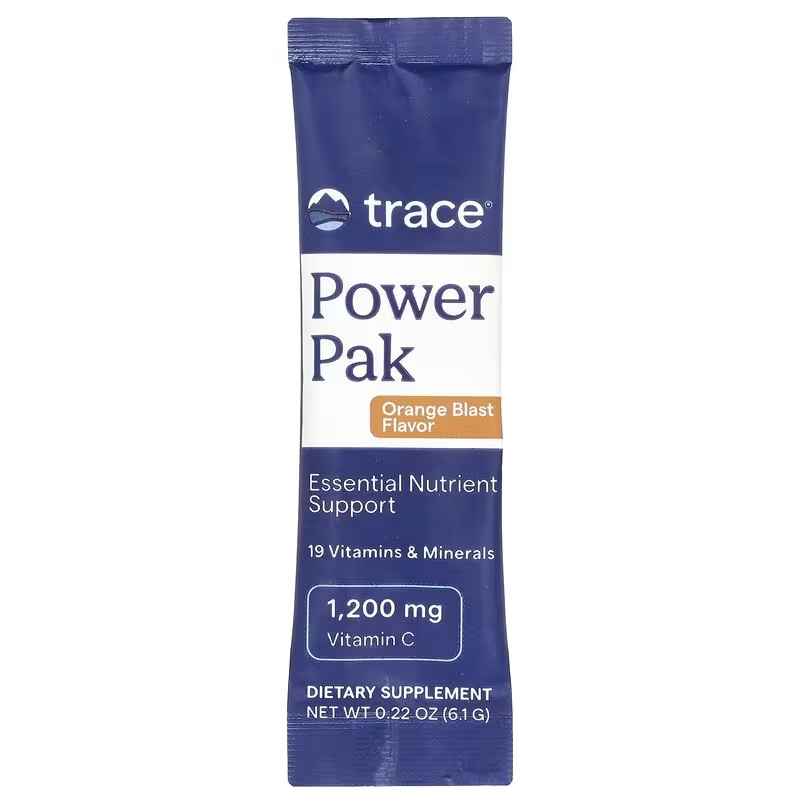 Електроліти, смак апельсина, Power Pak, Trace, 1 пакетик