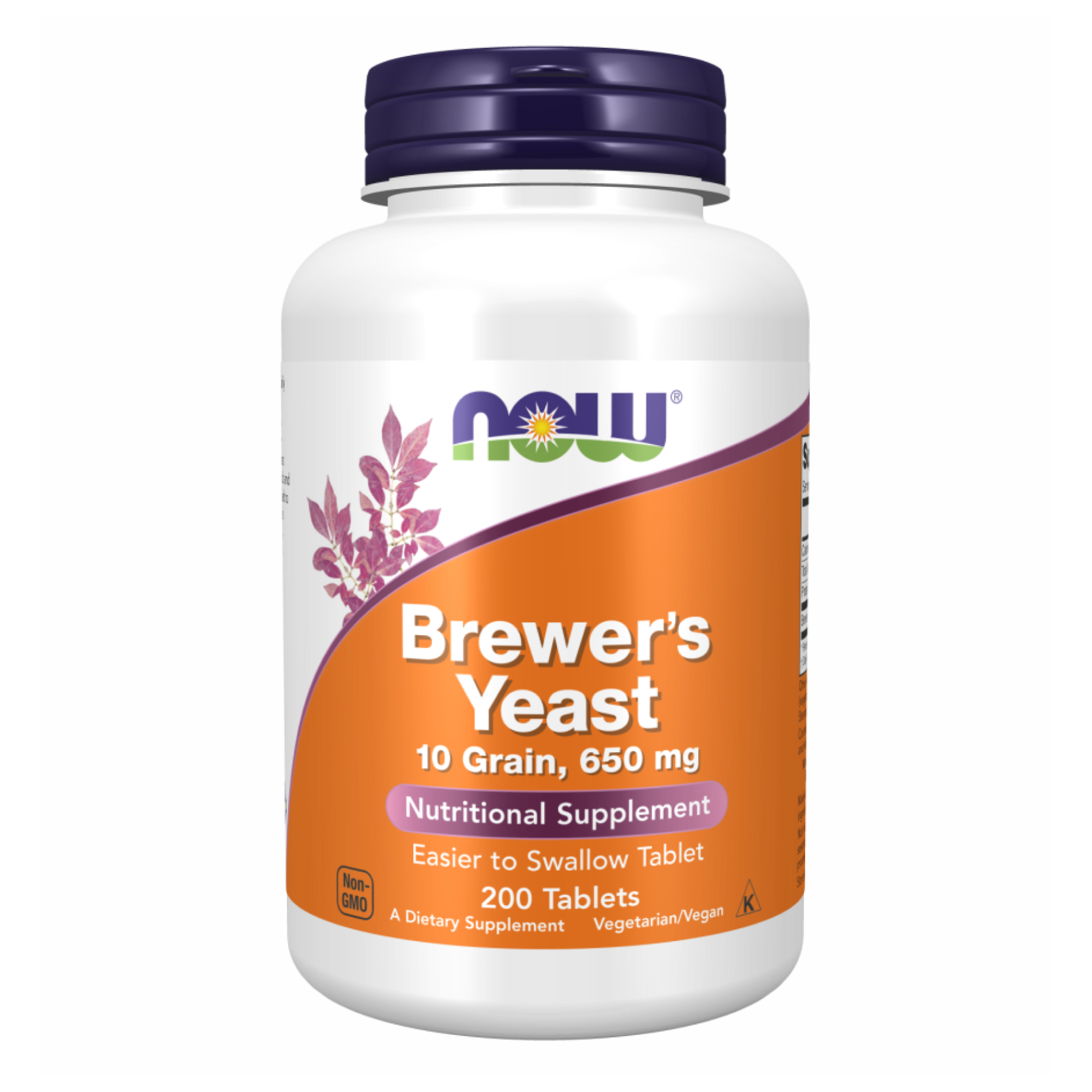 Пивні дріжджі, Now Foods Brewer's Yeast, 650 мг, 200 таблеток