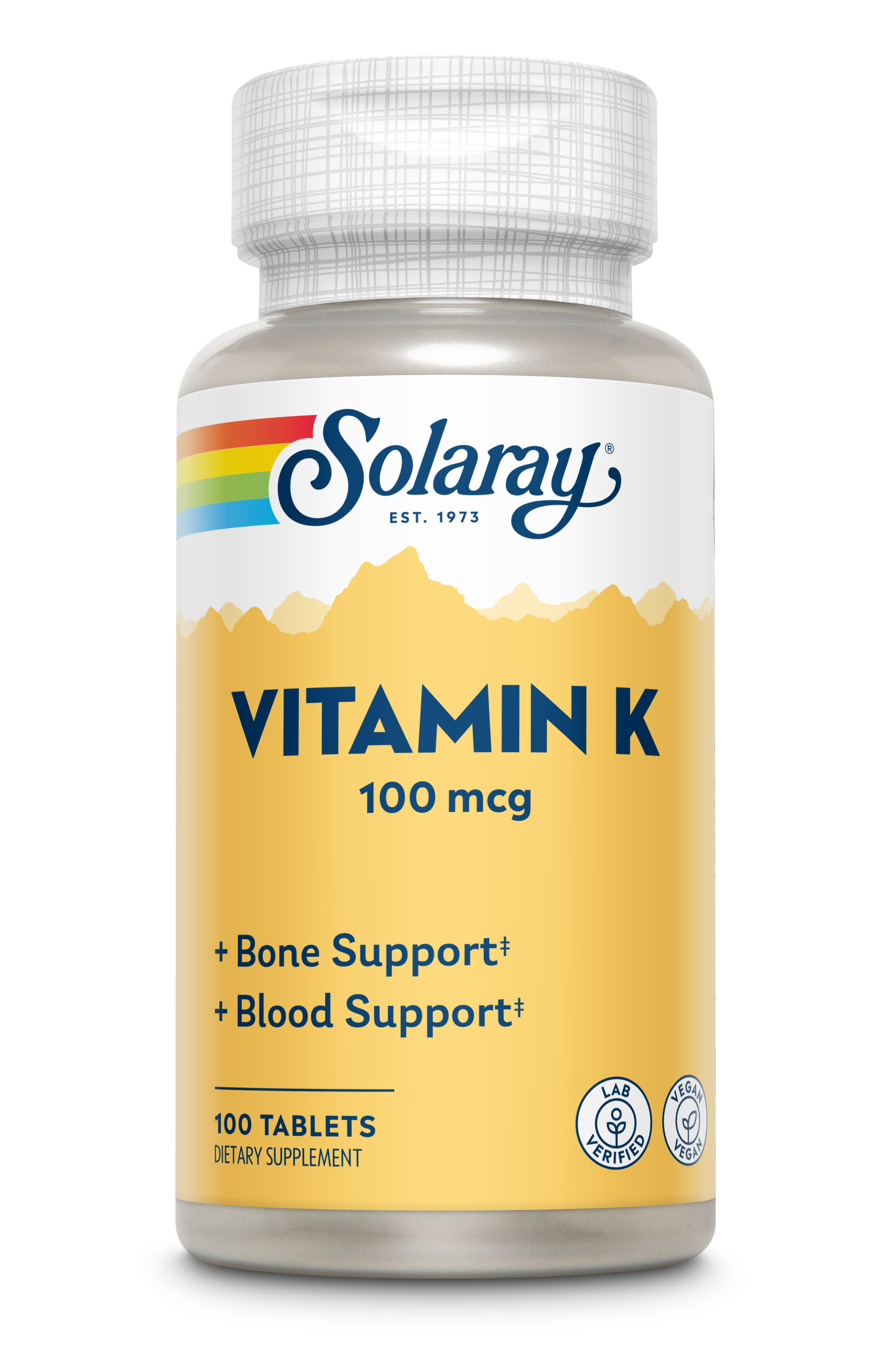 Вітамін К1, Solaray Vitamin K-1, 100 мкг, 100 таблеток