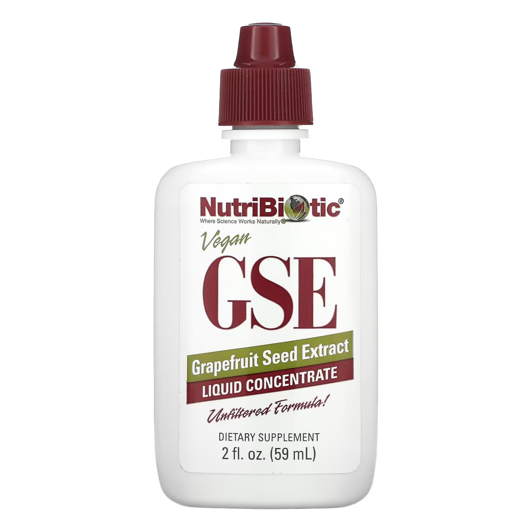 Екстракт насіння грейпфрута, NutriBiotic GSE Liquid Concentrate, 59 мл