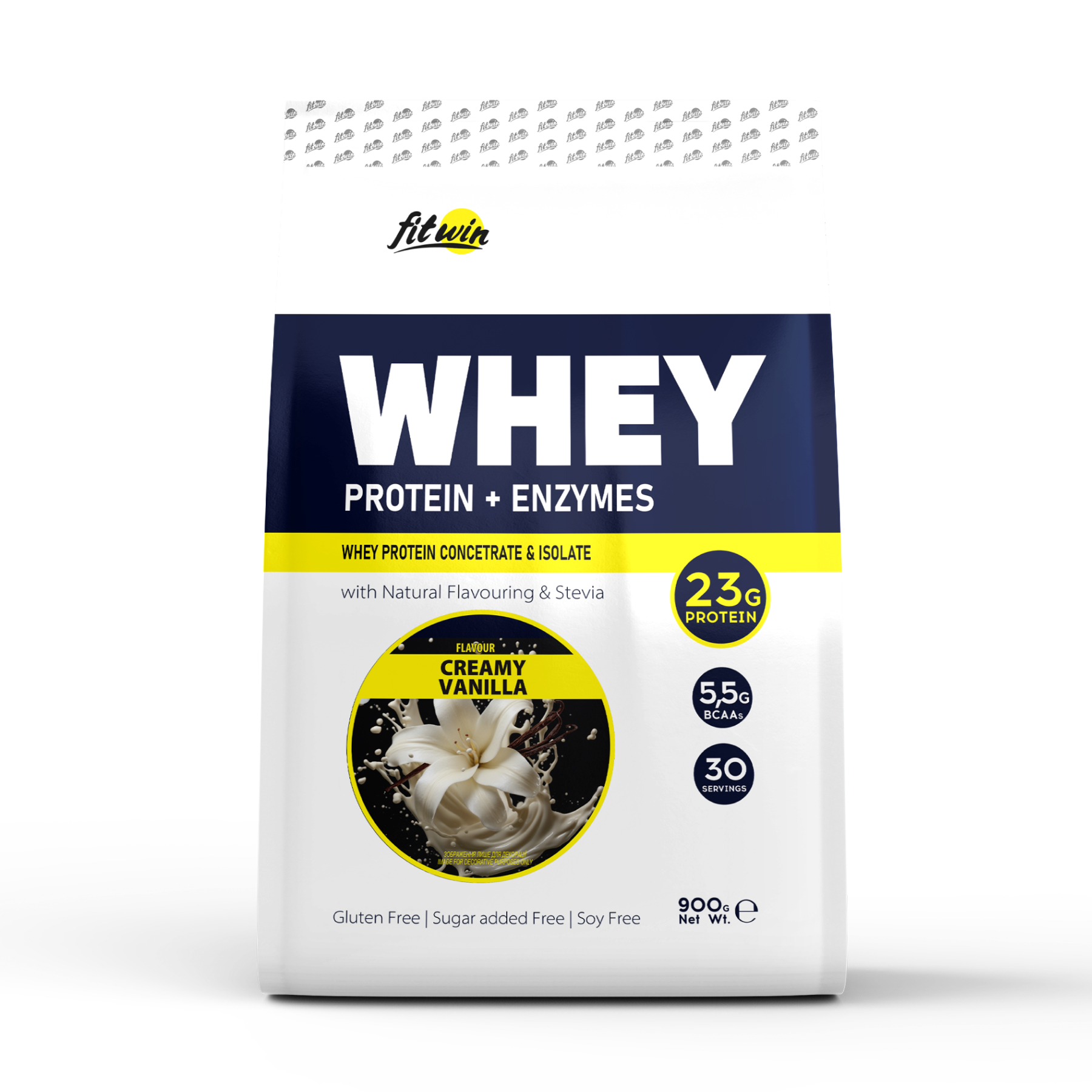 Сироватковий протеїн, FitWin Whey, 900 г (Ваніль)