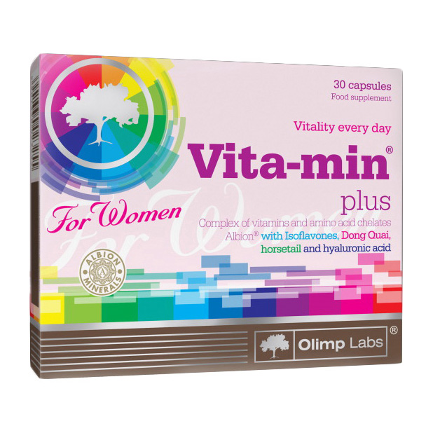 Мультивітаміни для жінок, Olimp Nutrition Vitamin Plus For Women, 30 капсул