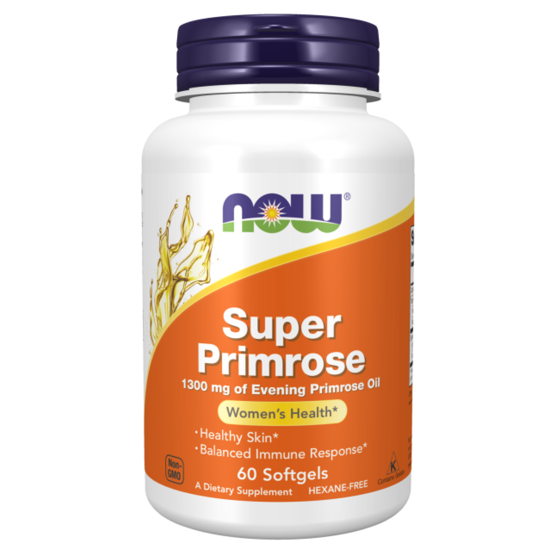 Олія вечірньої примули, Now Foods Super Primrose, 1300 мг, 60 м'яких капсул