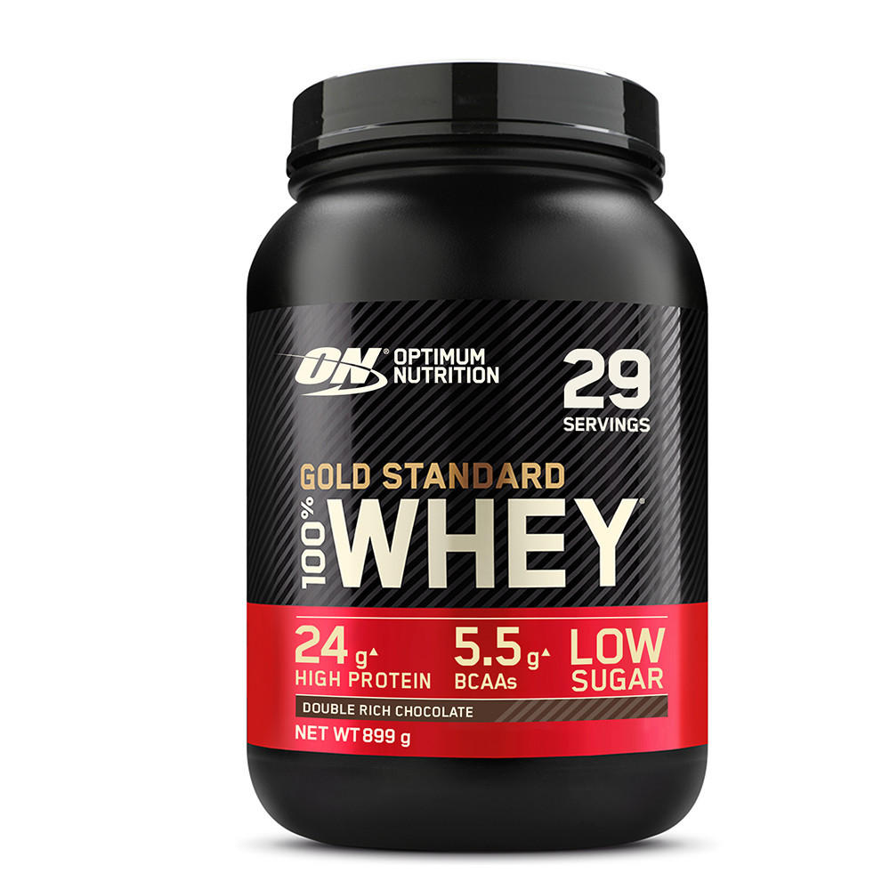 Сывороточный протеин изолят, Optimum Nutrition 100% Whey Gold Standard, 909 г (Двойной шоколад)