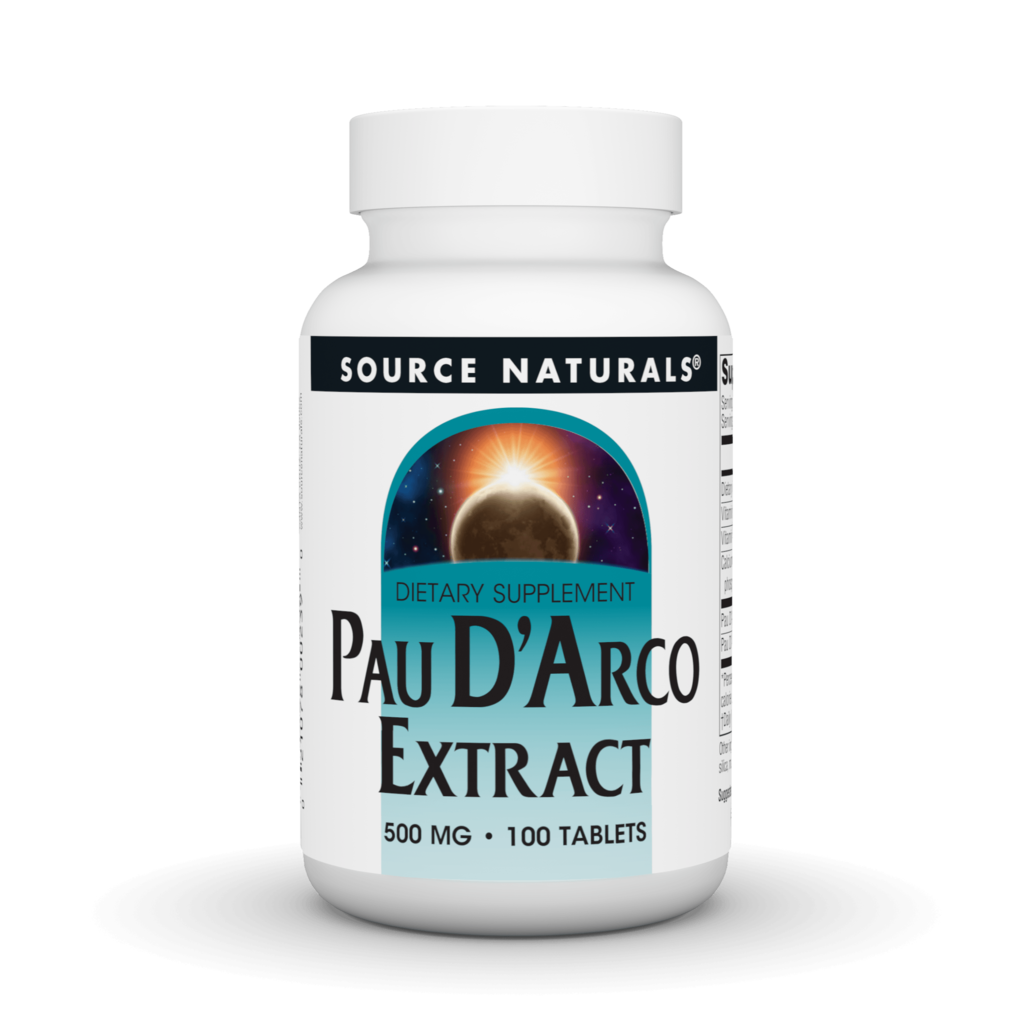 По д'арко, Source Naturals Pau D'Arco Extract, 500 мг, 100 таблеток