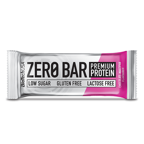 Протеїновий батончик, BioTech Zero Bar, 50 г (шоколад-марципан)