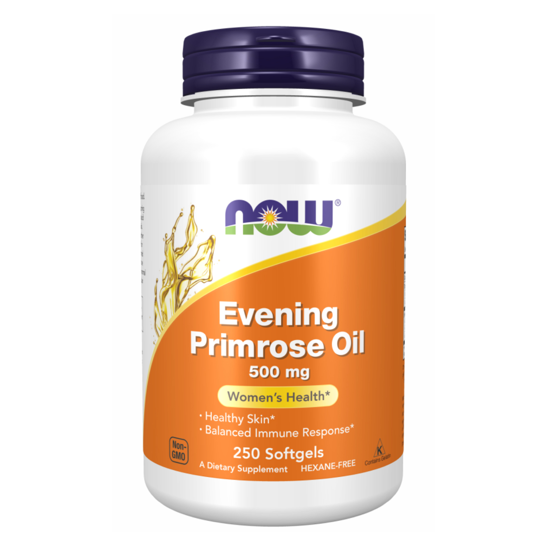 Олія вечірньої примули, Now Foods Evening Primrose Oil, 500 мг, 250 м'яких капсул