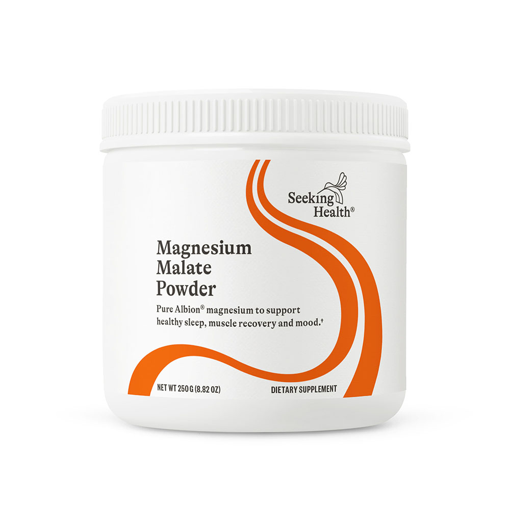 Магній малат у порошку, 500 мг, Magnesium Malate Powder, Seeking Health, 250 гр