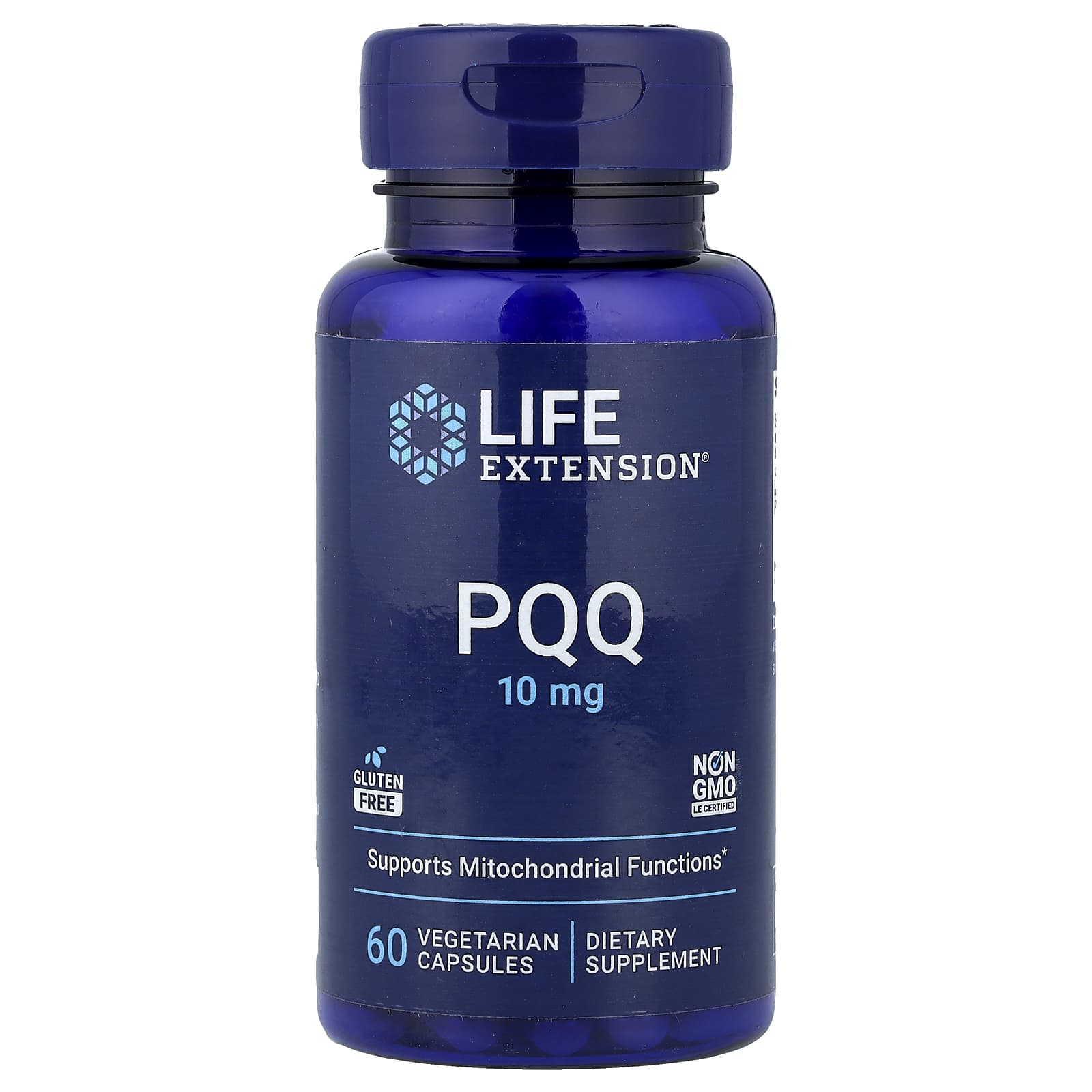 Пірролохінолінхінон, Life Extension PQQ, 10 мг, 60 вегетаріанських капсул