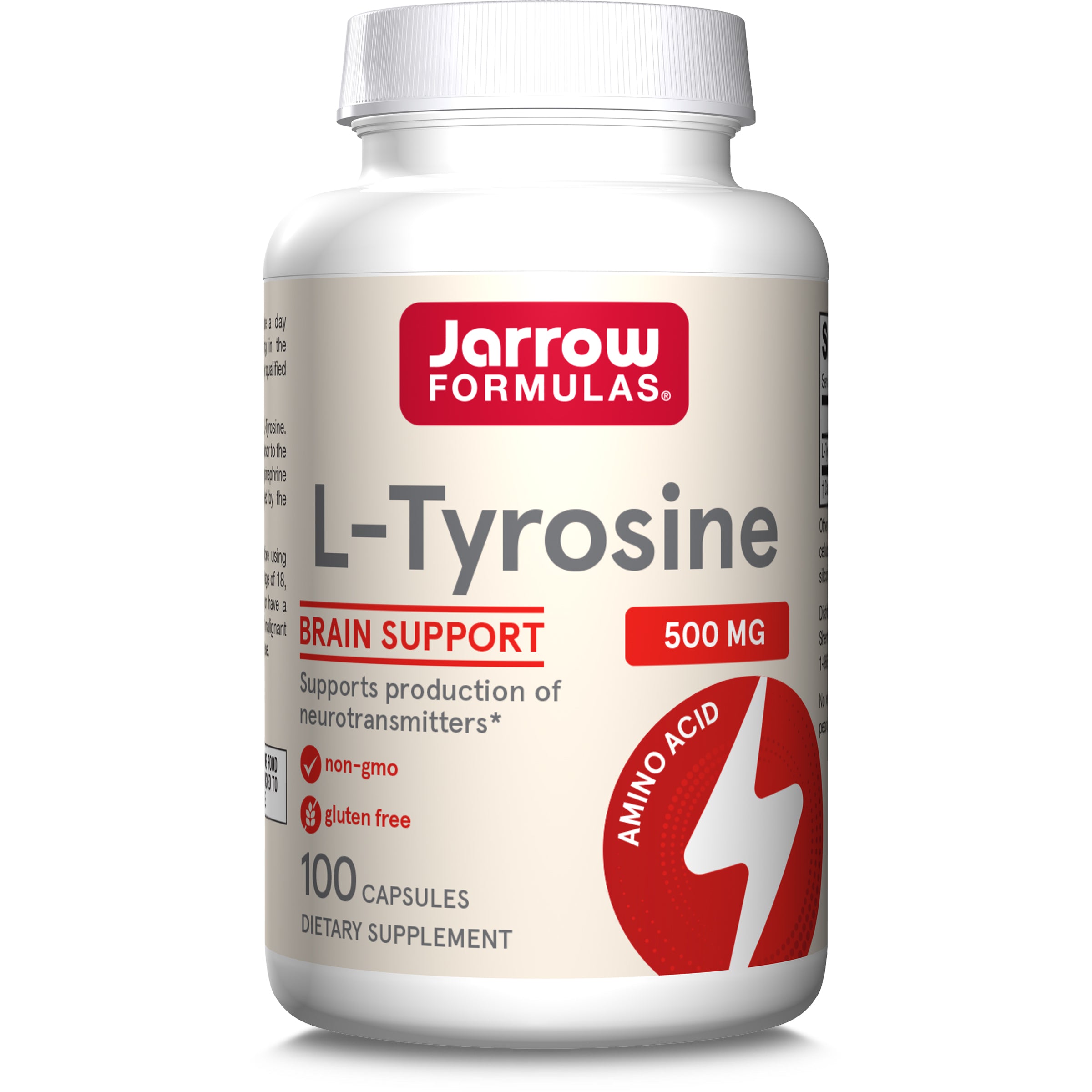 L-тирозин, Jarrow Formulas L-Tyrosine, 500 мг, 100 капсул