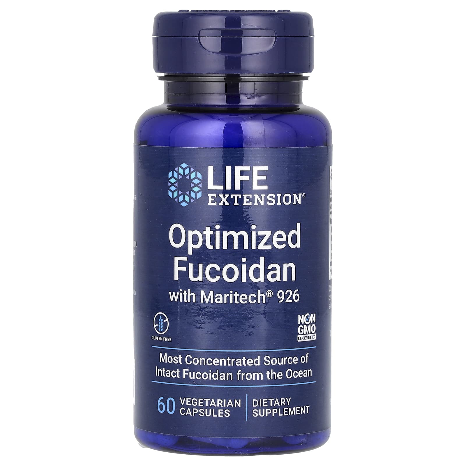 Фукоїдан оптимізований, Life Extension Optimized Fucoidan with Maritech 926, 60 вегетаріанських капсул