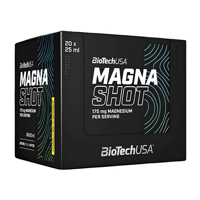 Магній у рідкій формі, BioTech Magna Shot, 20 порцій (Лимон-лайм)