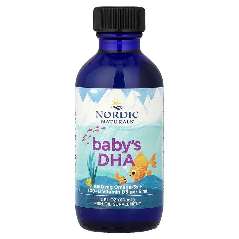 Риб'ячий жир (ДГК) для дітей з вітаміном D3, Nordic Naturals Baby's DHA with Vitamin D3, 60 мл