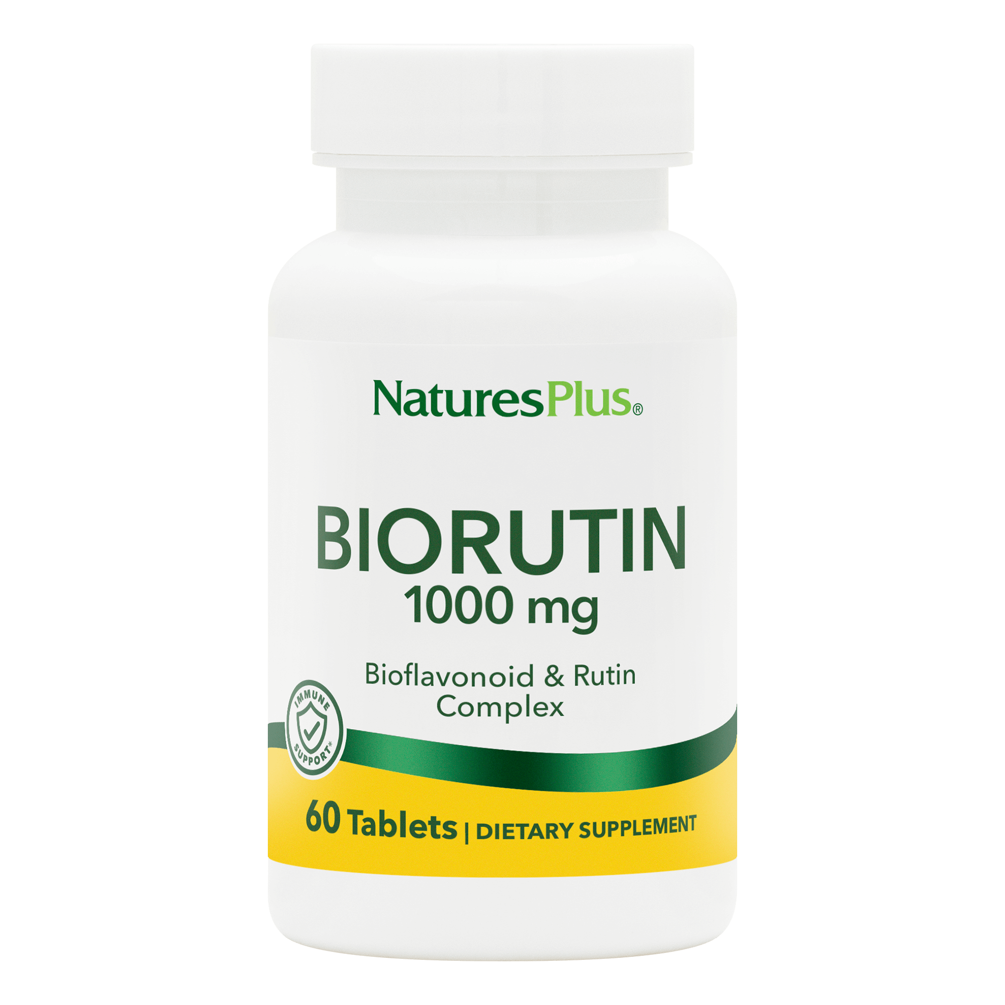 Рутин, Natures Plus Biorutin, 1000 мг, 60 таблеток