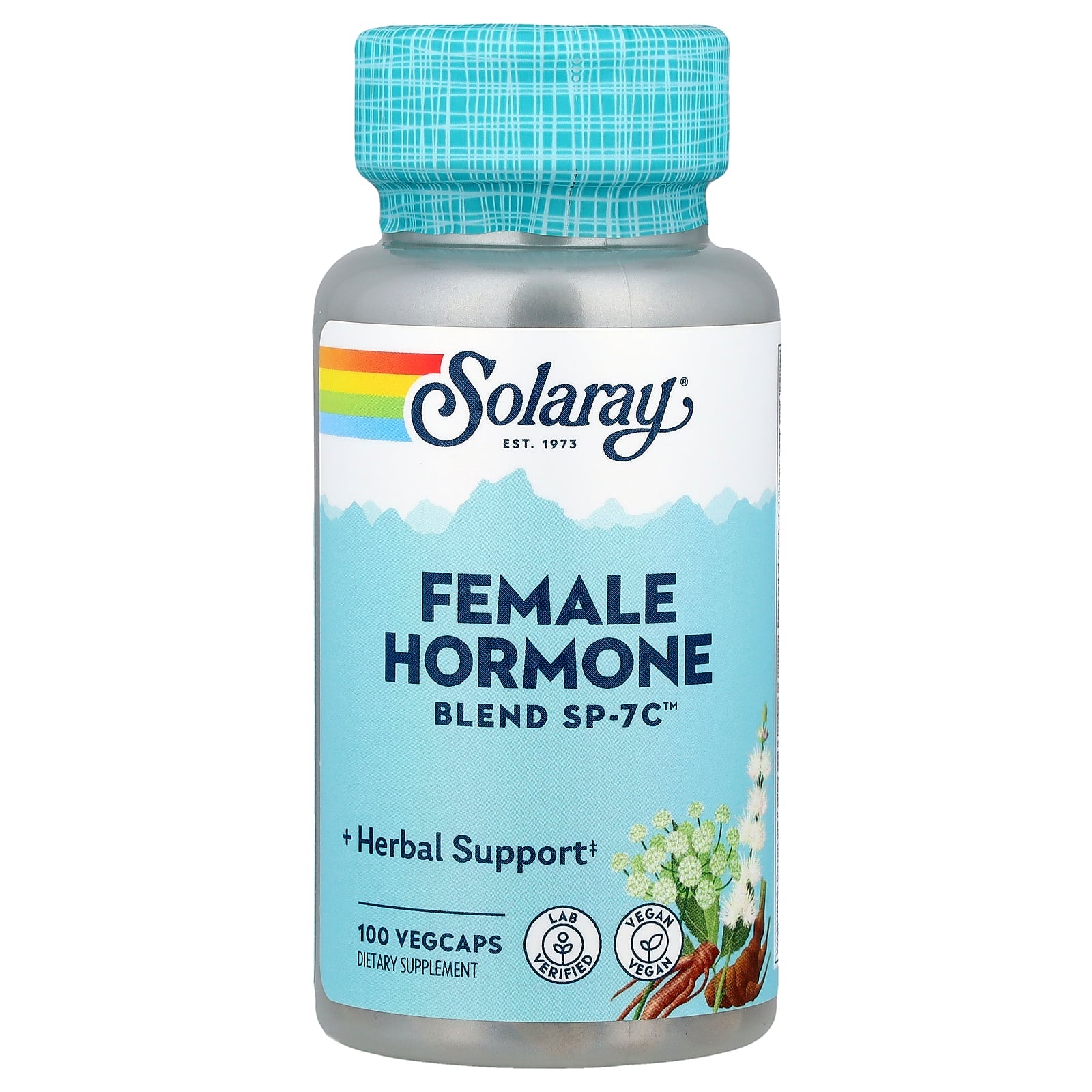 Комплекс для жіночого гормонального балансу, Solaray Female Hormone Blend SP-7C, 100 вегетаріанських капсул