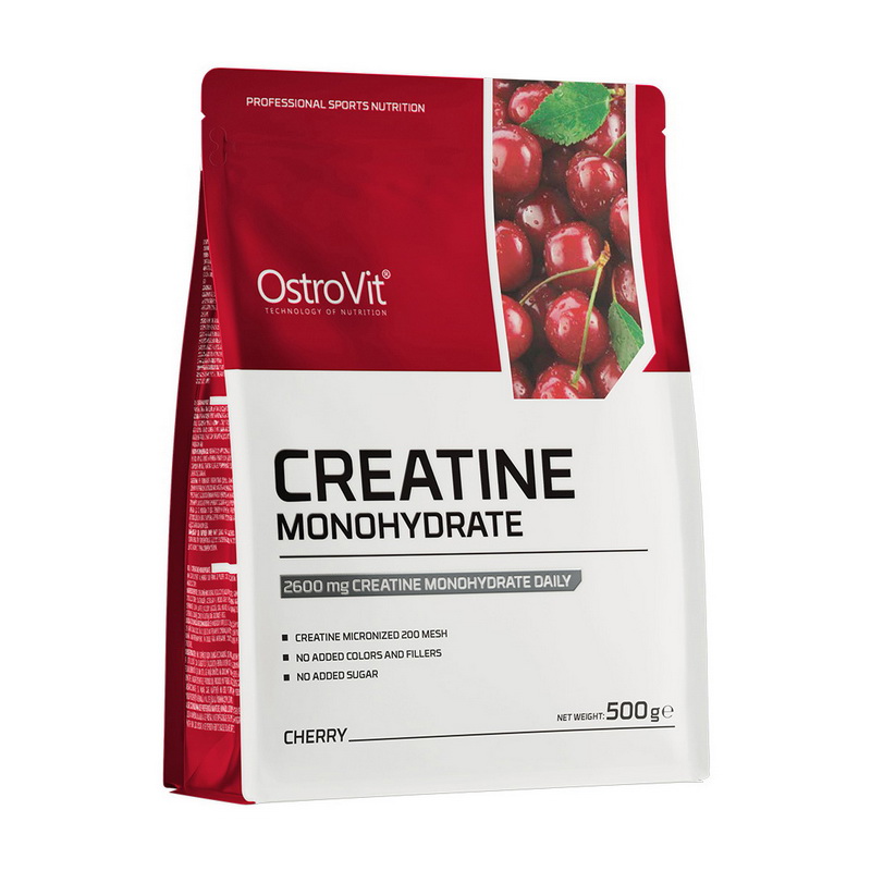 Креатин моногідрат, OstroVit Creatine Monohydrate, 500 г (Вишня)
