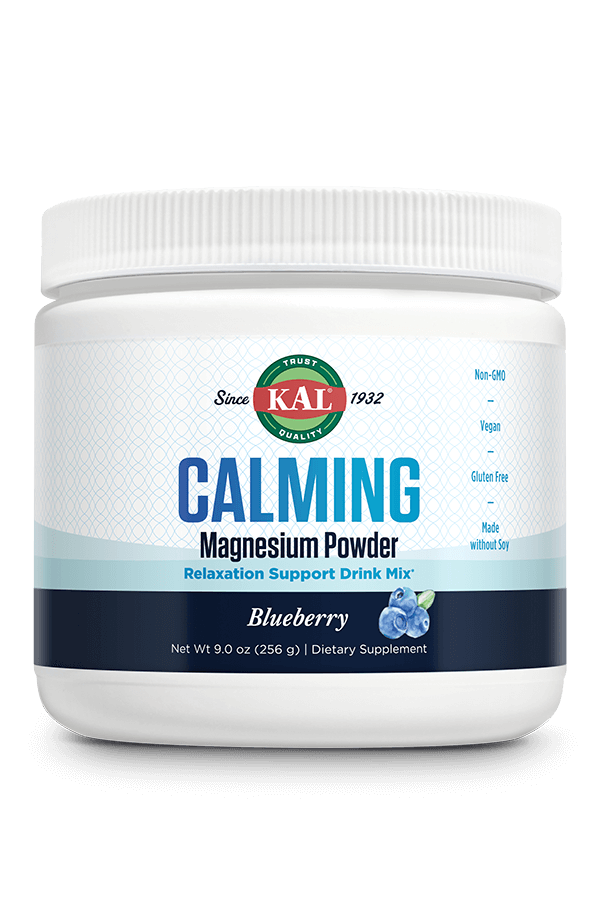 Магній порошок, Kal CALMING Magnesium Powder, 256 г (Чорниця)