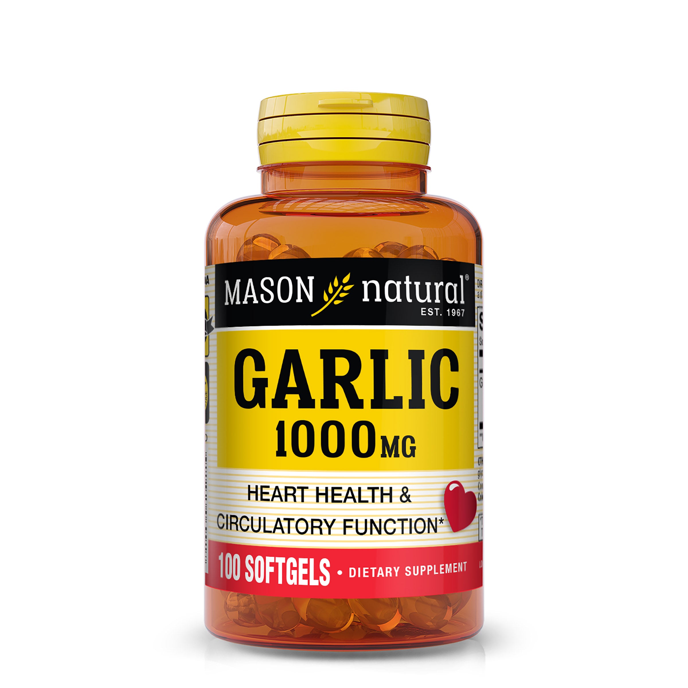 Часникова олія, Mason Natural Garlic Oil, 1000 мг, 100 капсул