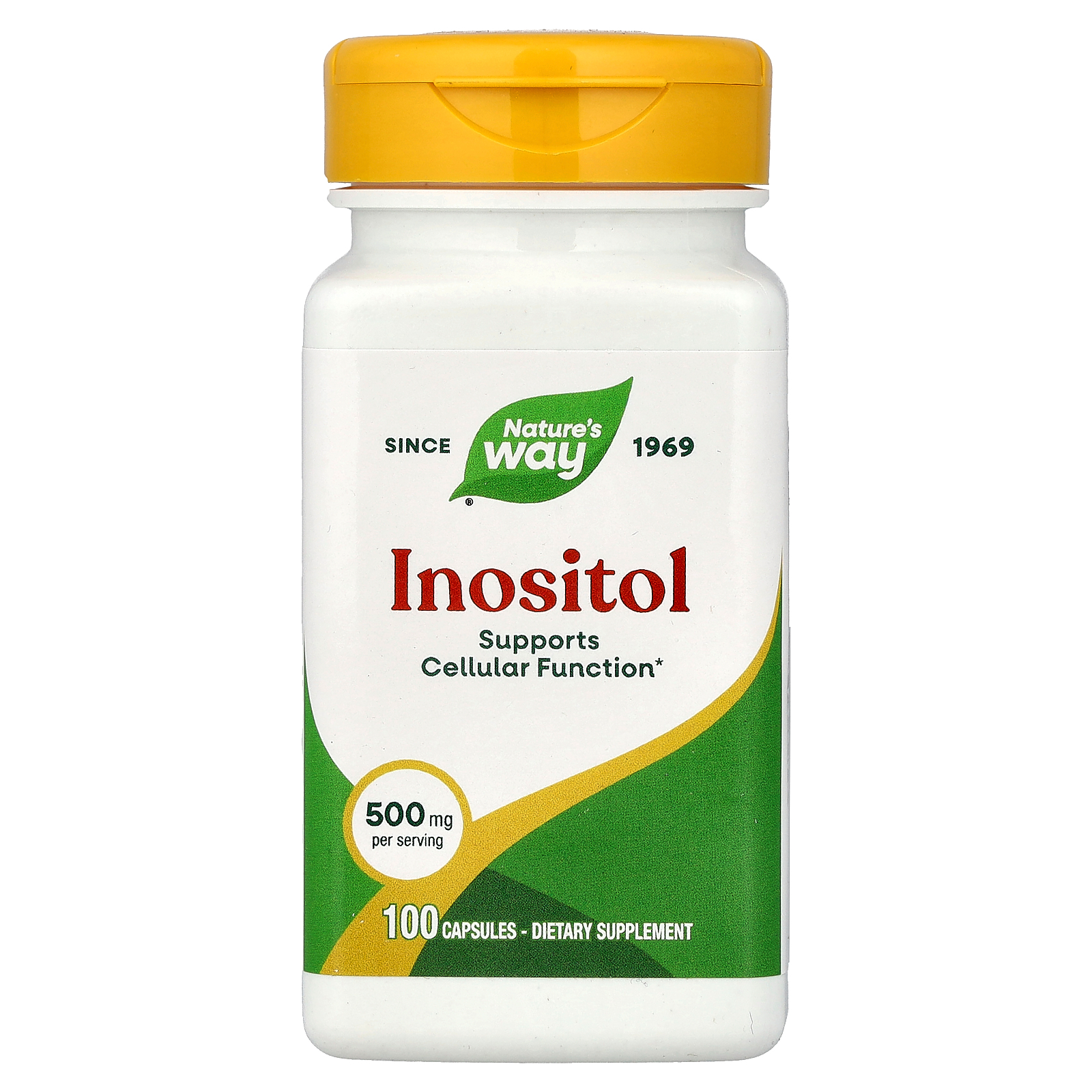 Інозітол для підтримки нервової системи, Nature's Way Inositol, 500 мг, 100 капсул