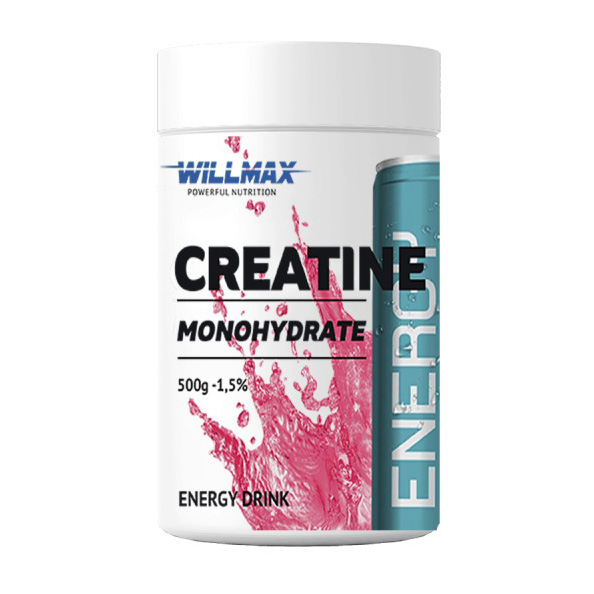 Креатин моногідрат, Willmax Creatine Monohydrate, 500 г (Манго)