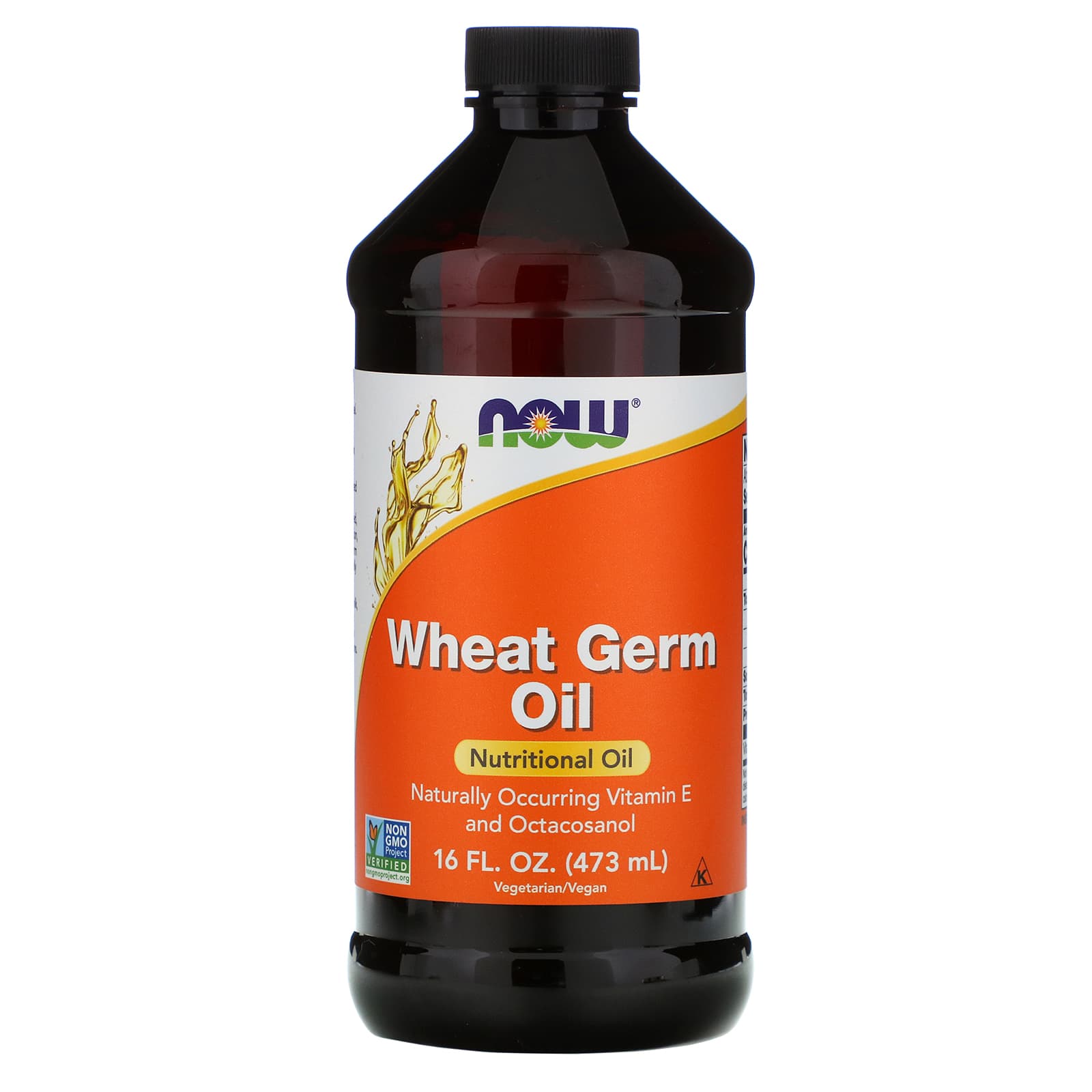 Олія зародків пшениці, Now Foods Wheat Germ Oil, 473 мл