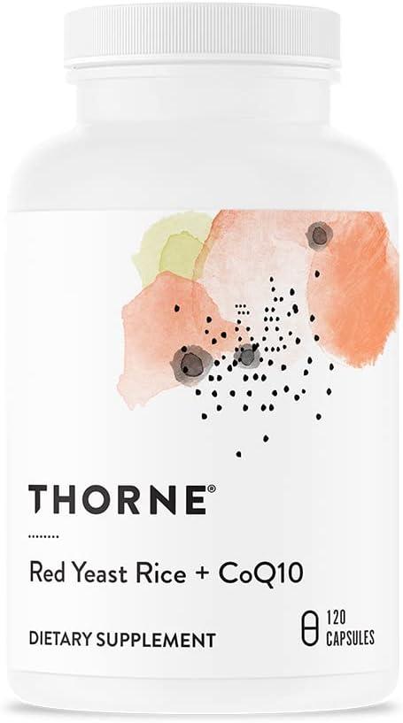 Червоний дріжджовий рис з коензимом, Thorne Research Red Yeast Rice + CoQ10, 120 капсул