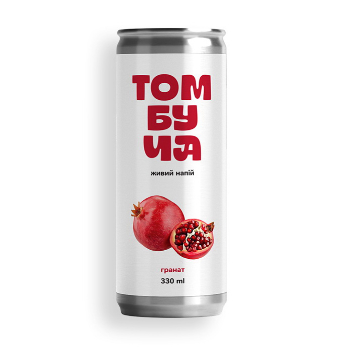 Комбуча, TOM peanut butter, 330 мл (Гранат)