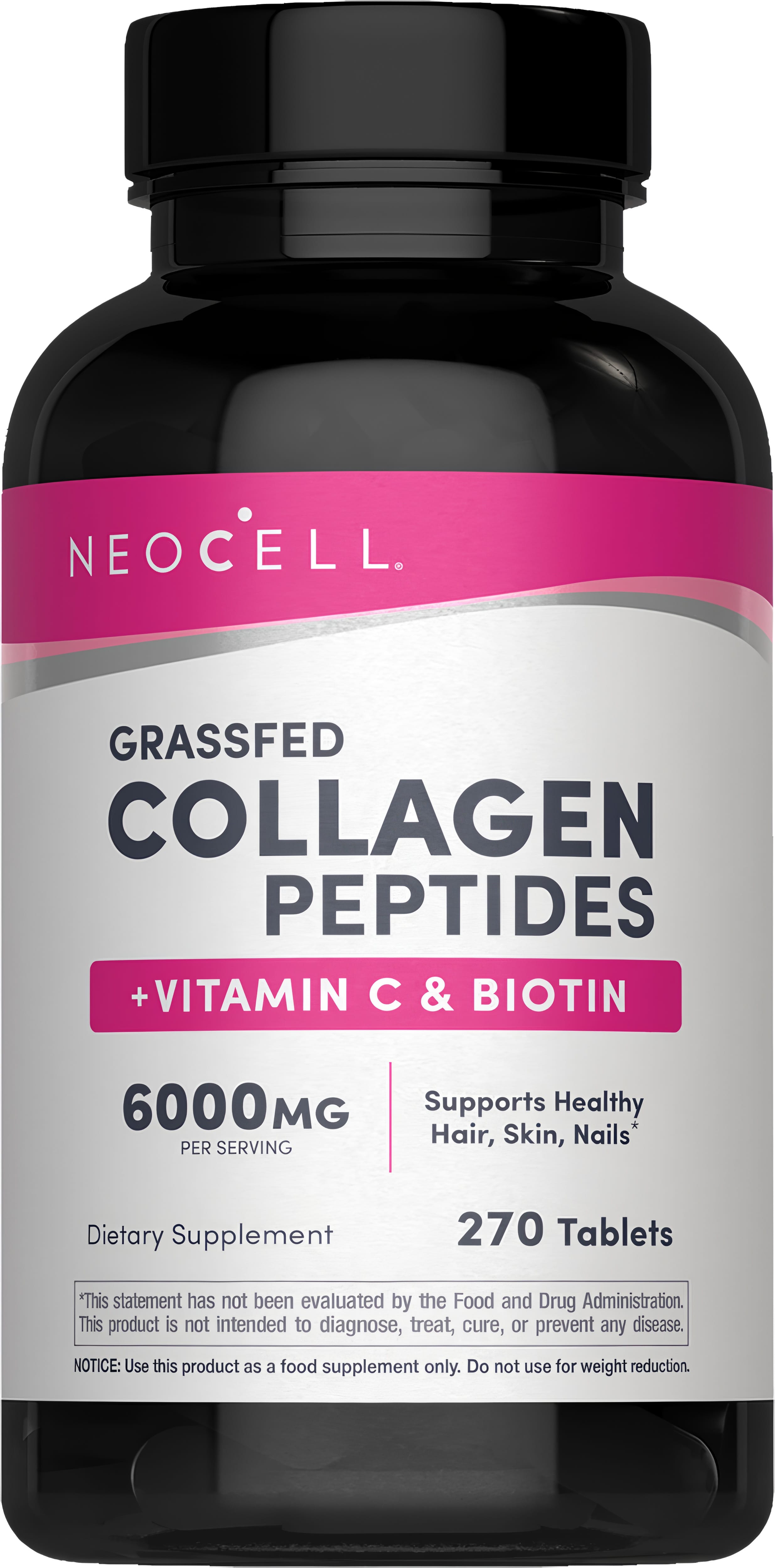 Колаген з вітаміном C та біотином, Neocell Super Collagen + Vitamin C & Biotin, 270 таблеток
