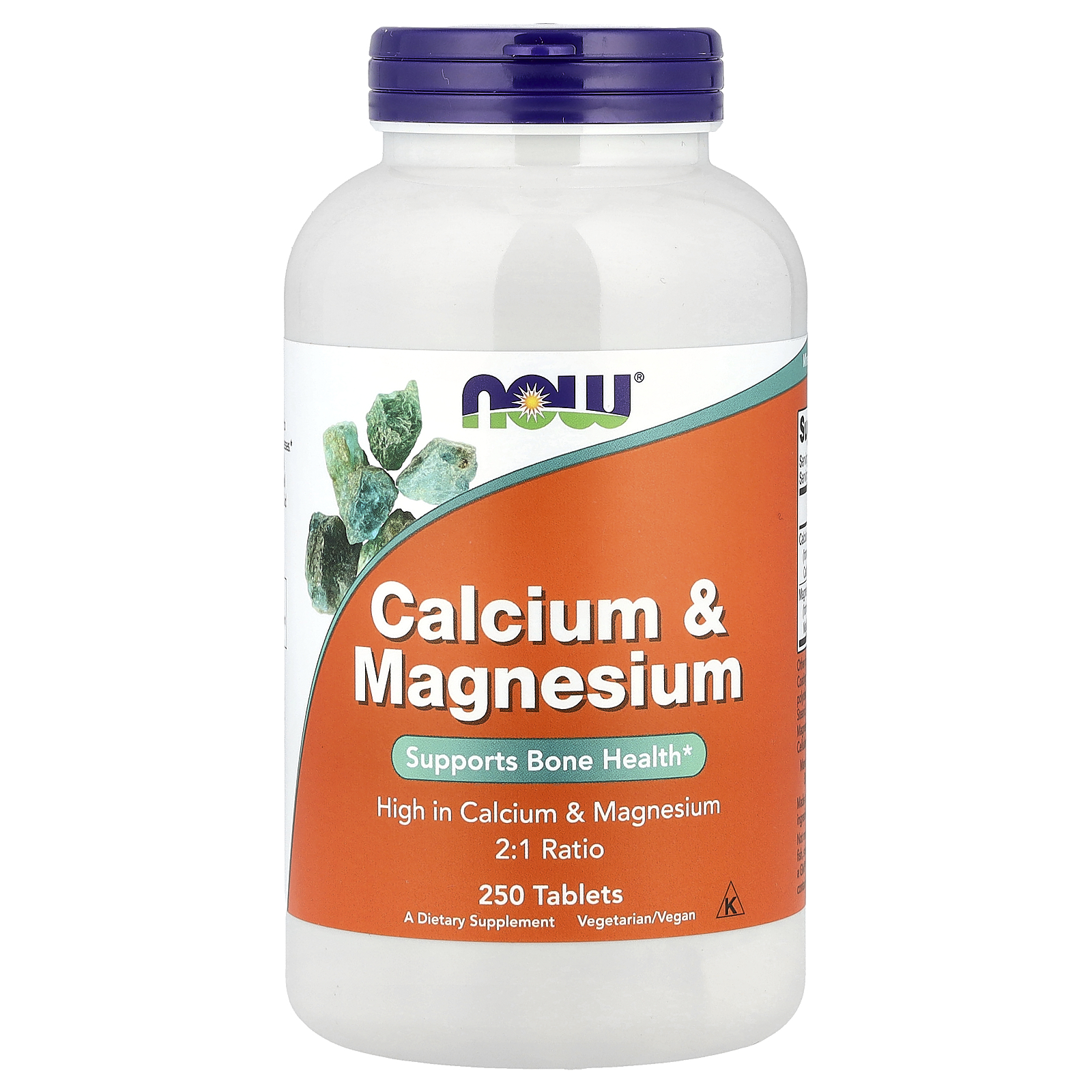 Кальцій та магній, Now Foods Calcium & Magnesium, 250 таблеток