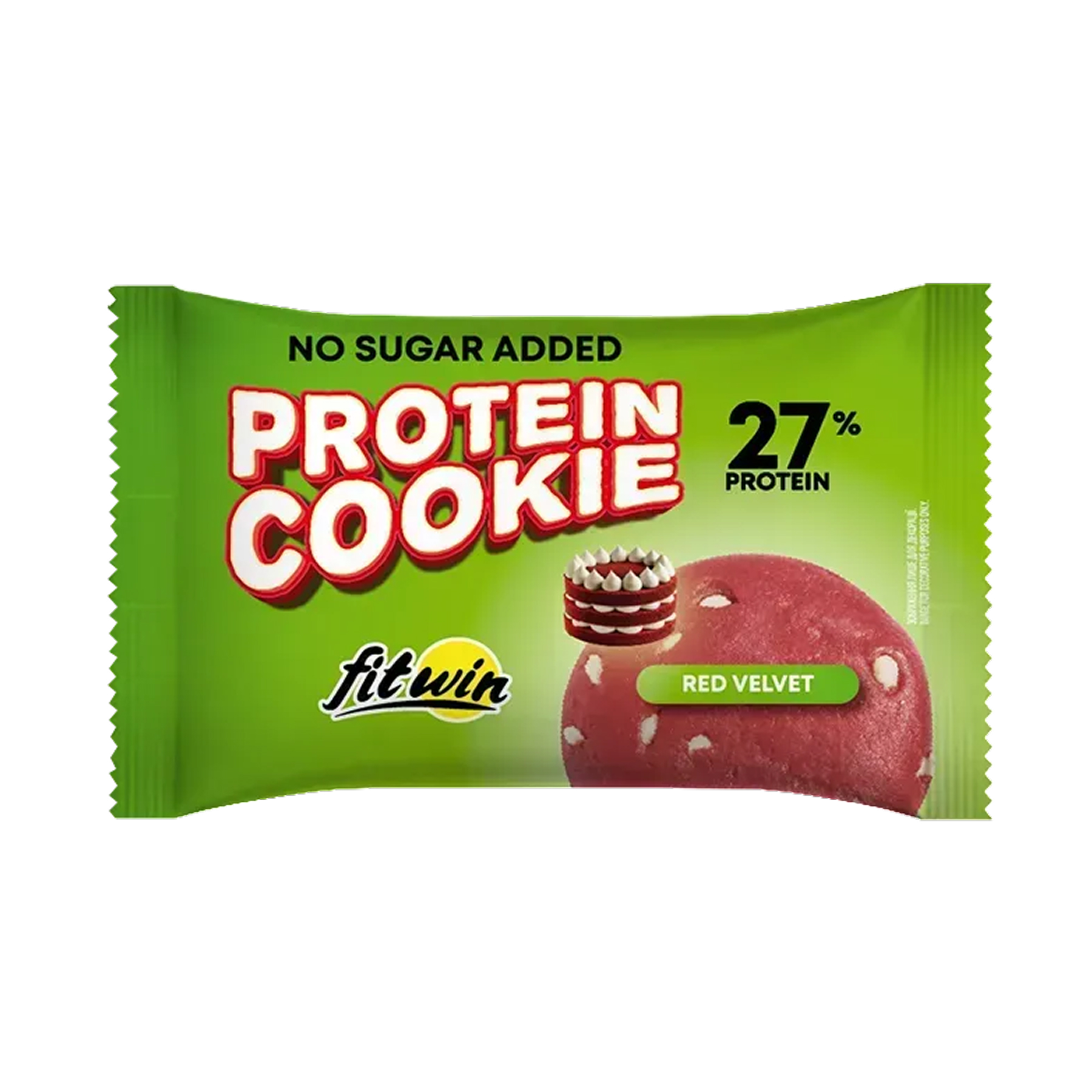Протеїнове печиво, FitWin Protein Cookie 27%  10 шт. по 40 г. (Червоний оксамит)